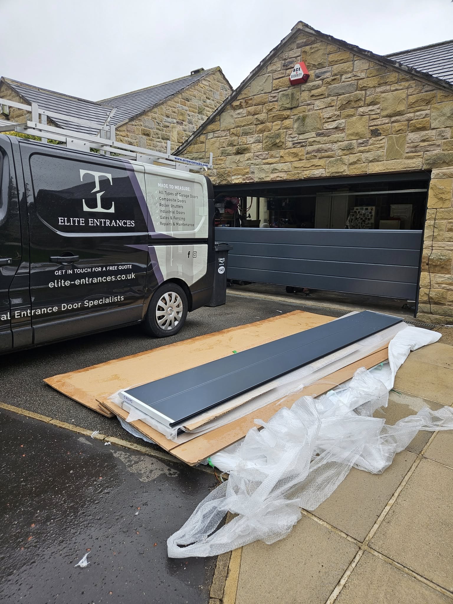 Elite Entrances team West Yorkshire garage door and entrance specialists